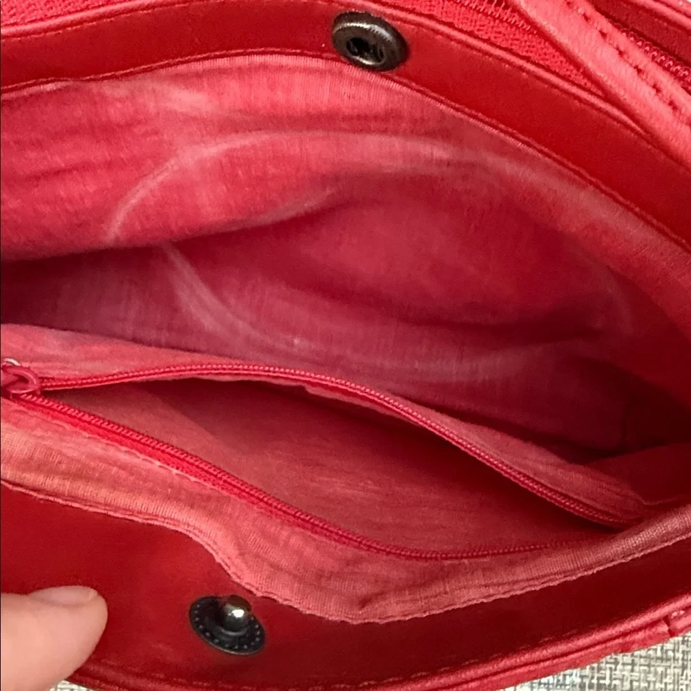 Chic Red Leather Clutch